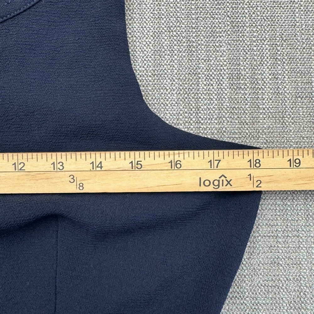 Banana Republic Utility Sheath Dress Womens 8 Navy Sleeveless Button Pocket - Picture 8 of 16